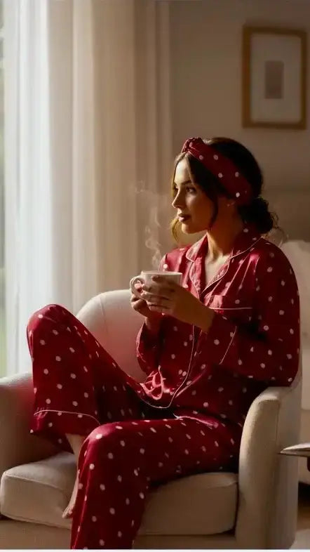 Cherry 🍒 Polka Silk