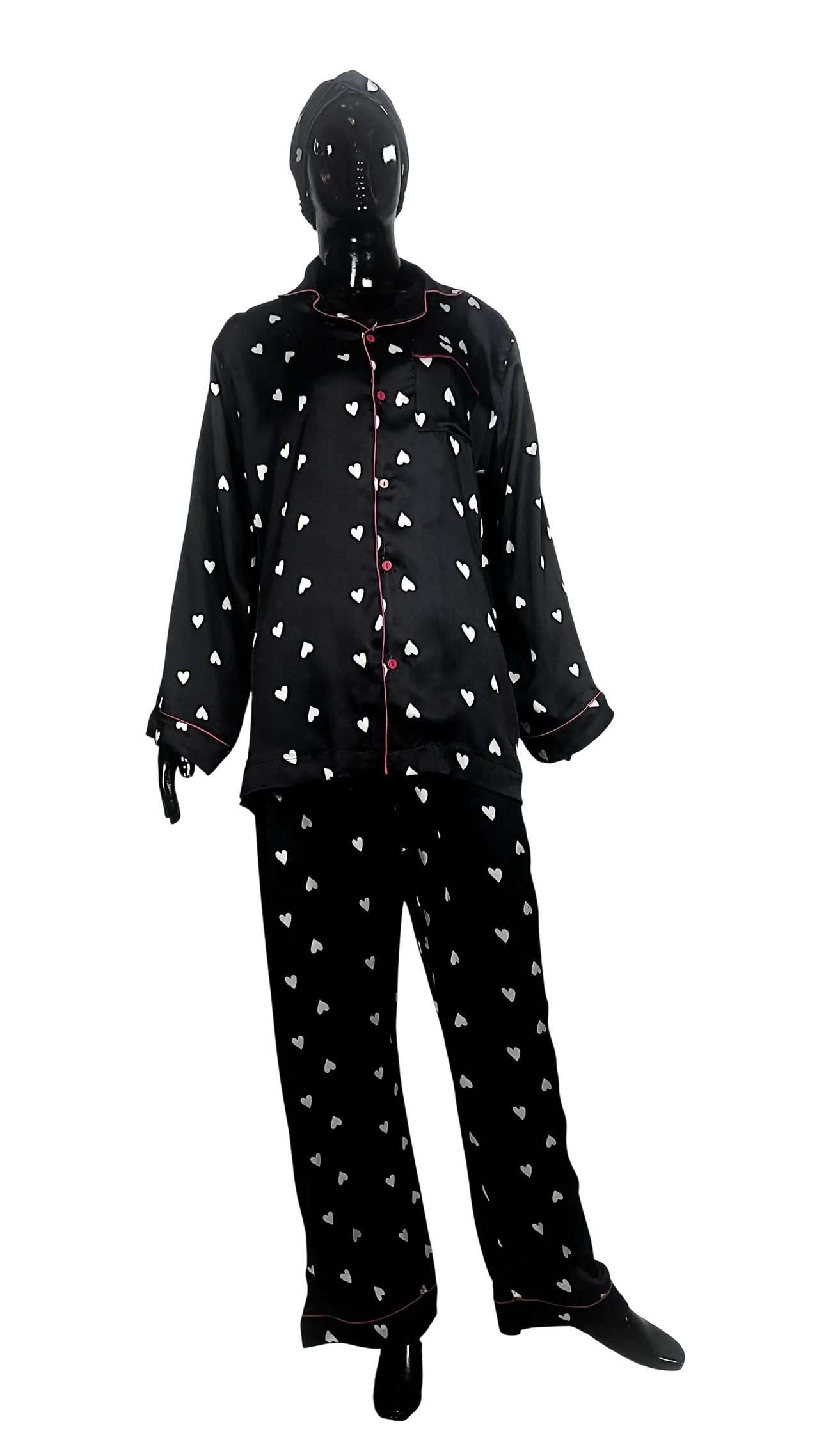 Black 🤍 Hearts Silk - ELORA OFFICIAL