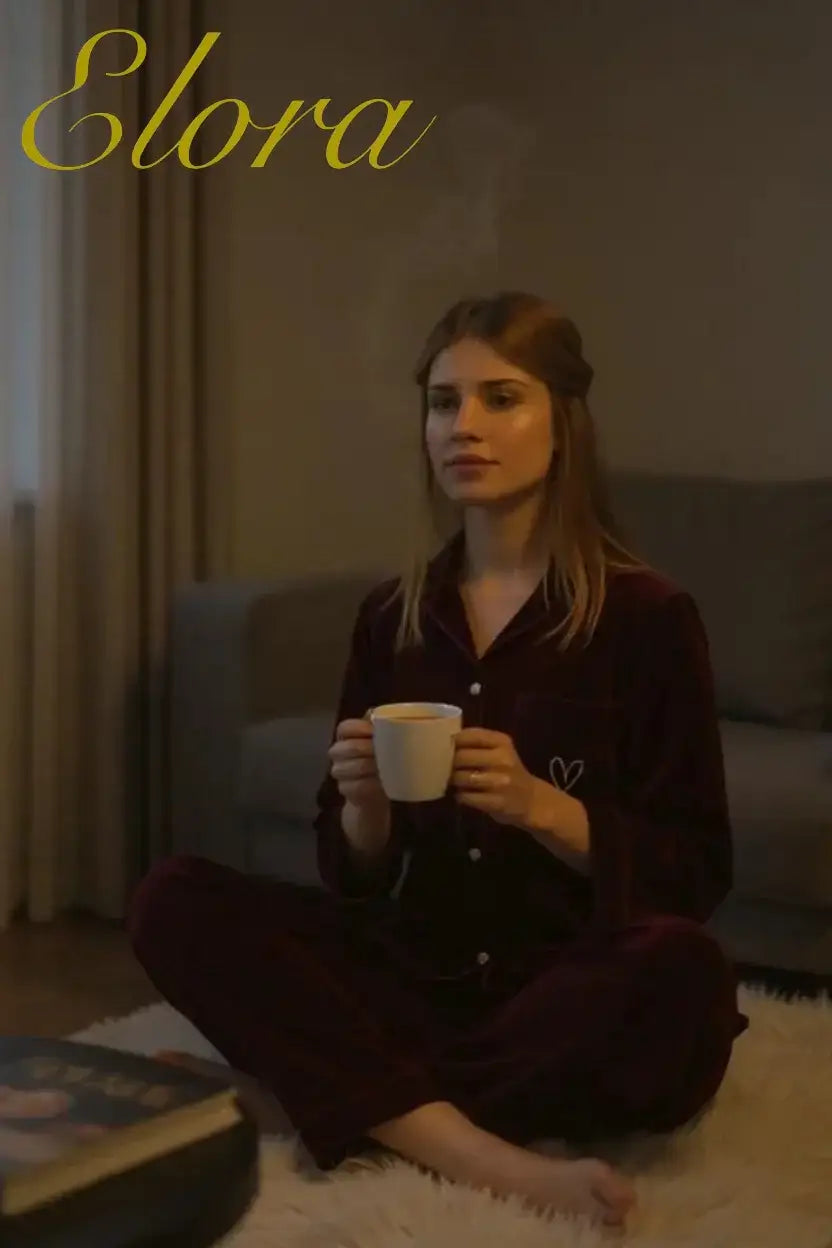 Plum Velvet Solid - ELORA OFFICIAL