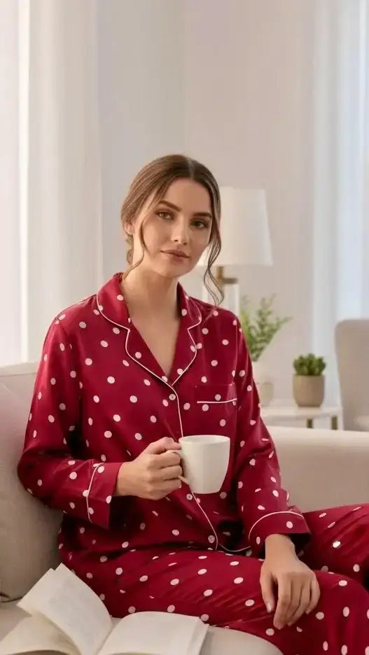 Cherry 🍒 Polka Silk