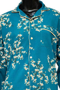 Thumbnail for Teal 🎍 Floral Linen - ELORA OFFICIAL