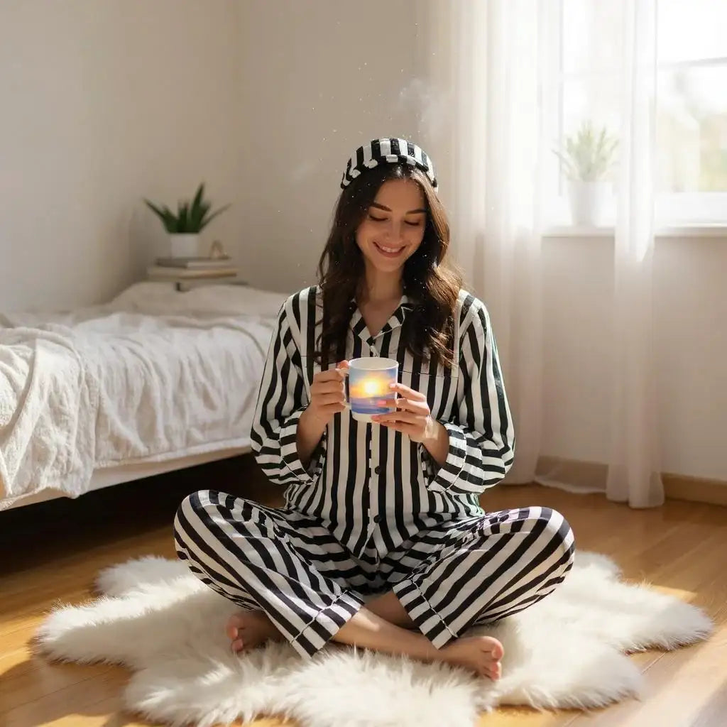 Black & White ๐น Poly Linen - ELORA OFFICIAL