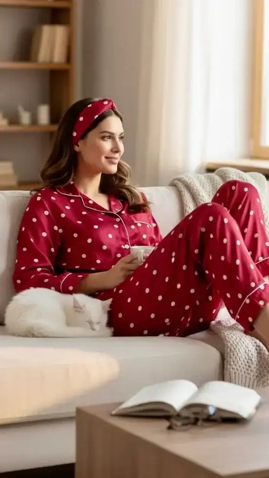 Cherry 🍒 Polka Silk