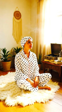 Thumbnail for White ๐ผ Polka Linen - ELORA OFFICIAL