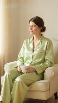 Thumbnail for Solid Olive Silk - ELORA OFFICIAL