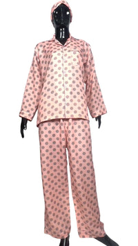 Thumbnail for Peach ⚪️ Polka Poly Linen - ELORA OFFICIAL