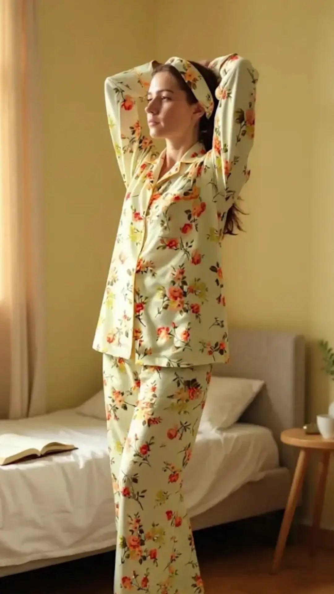 Mint 🍵 Floral Poly Linen - ELORA OFFICIAL