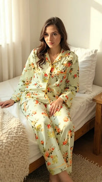 Thumbnail for Mint 🍵 Floral Poly Linen - ELORA OFFICIAL