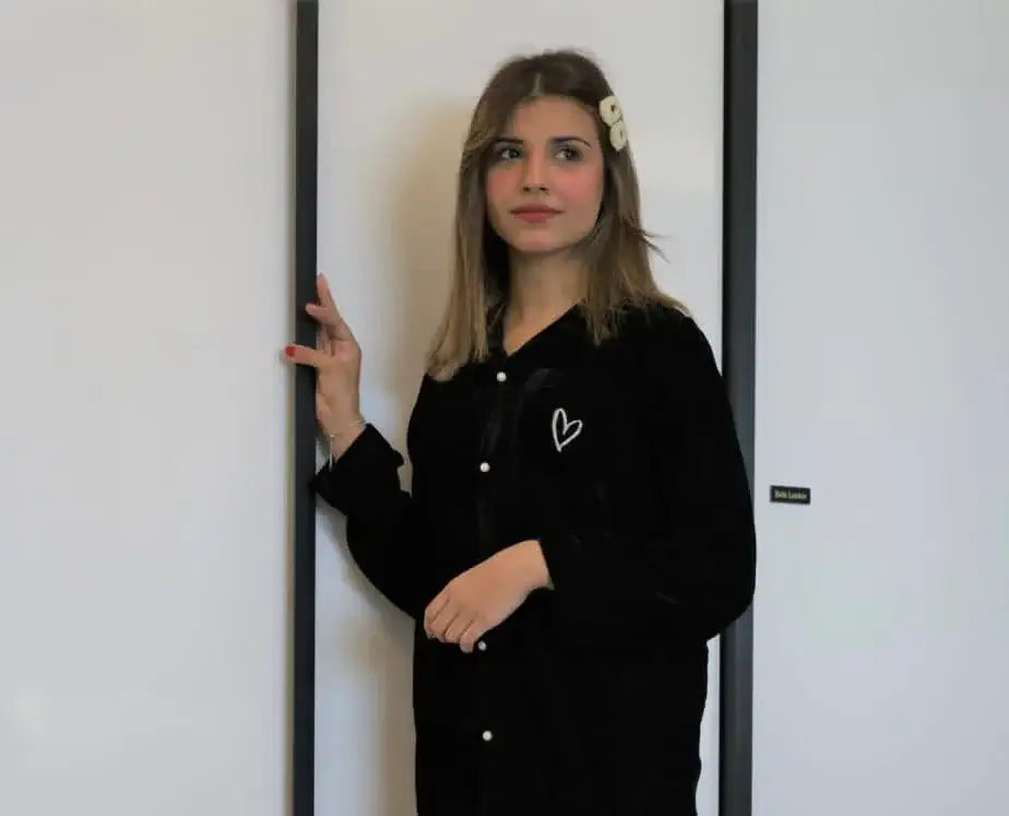 Black Velvet Solid - ELORA OFFICIAL