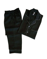 Thumbnail for Men’s Plain Black Silk - ELORA OFFICIAL