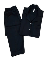 Thumbnail for Men's Solid Black Linen - ELORA OFFICIAL