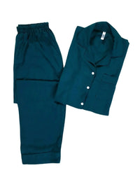 Thumbnail for Men’s Solid Teal Linen - ELORA OFFICIAL