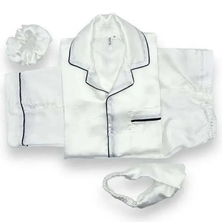 Plain White Silk - ELORA OFFICIAL