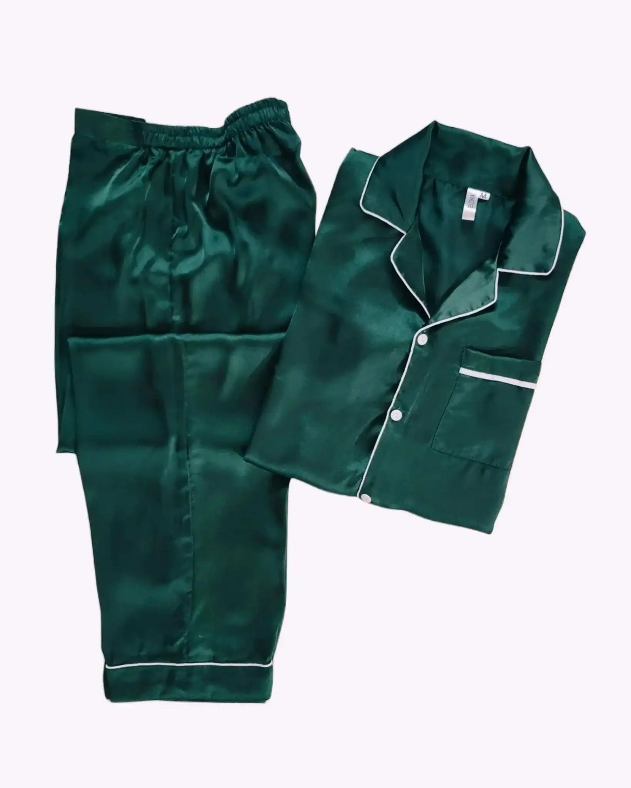 Plain Emerald Silk - ELORA OFFICIAL